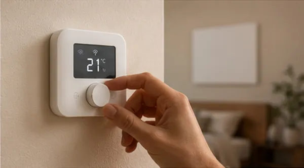 Bedienung eines Funk-Thermostats