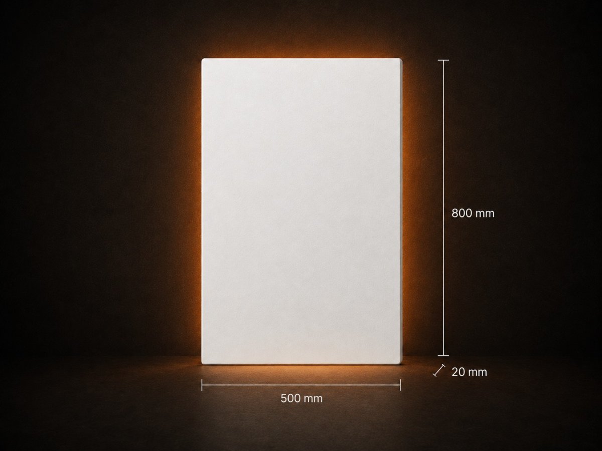 Infrarotheizung 370 W · 500 × 800 mm