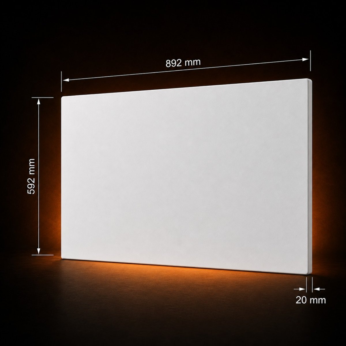 Infrarotheizung 480 W · 592 × 892 mm