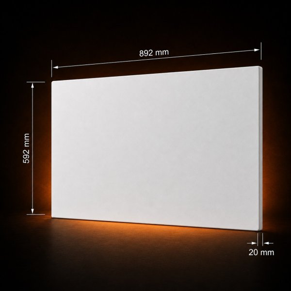 Infrarotheizung 480 W · 592 × 892 mm