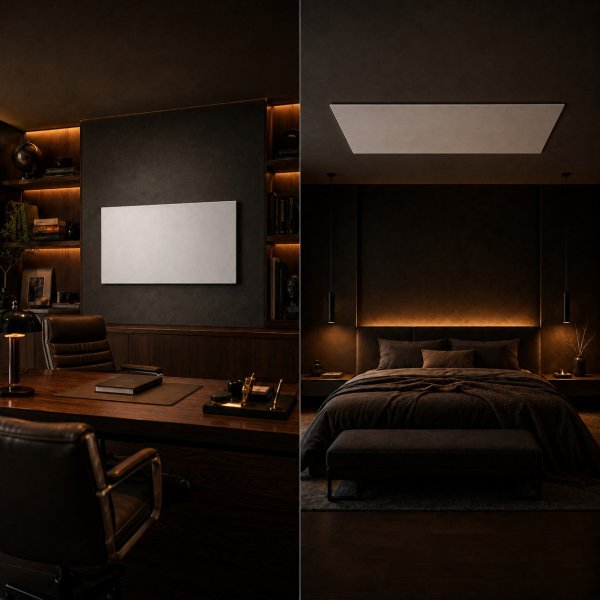 Infrarotheizung 630 W · 592 × 1192 mm