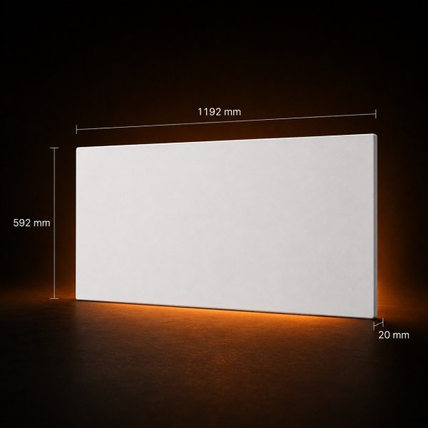 Infrarotheizung 630 W · 592 × 1192 mm