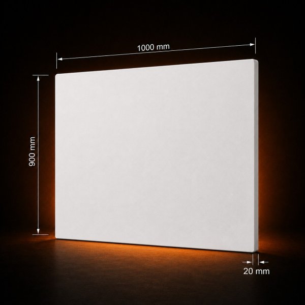 Infrarotheizung 865 W · 900 × 1000 mm