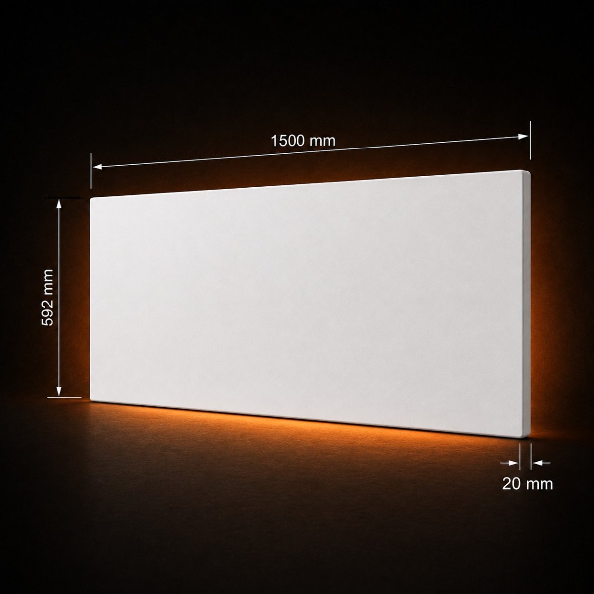 Infrarotheizung 880 W · 592 × 1500 mm