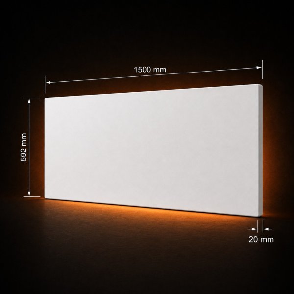 Infrarotheizung 880 W · 592 × 1500 mm