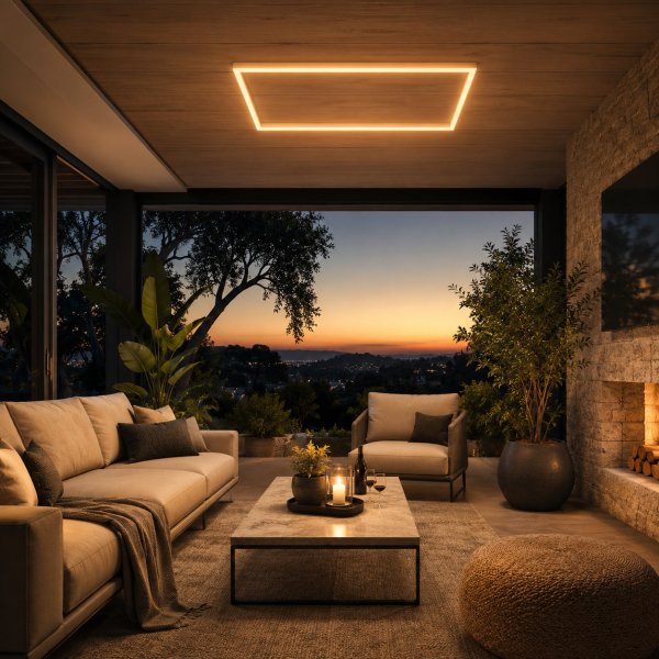 LED-Lichtrahmen für Infrarotheizung · passend zum 630-W-Paneel · 4.950 lm