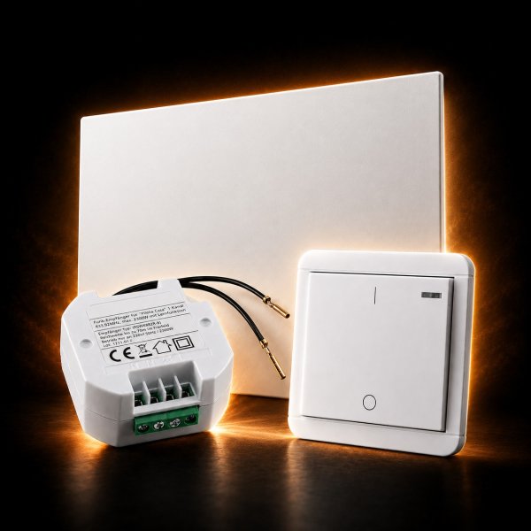 Starter-Set Wohnraum - IR4 Panel + Funksteuerung