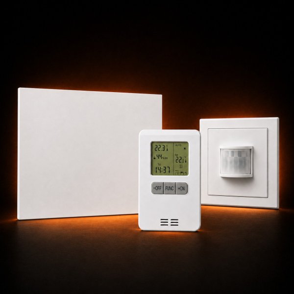 Smart-Set Bad - IR1 Panel + Thermoschalter + Bewegungsmelder
