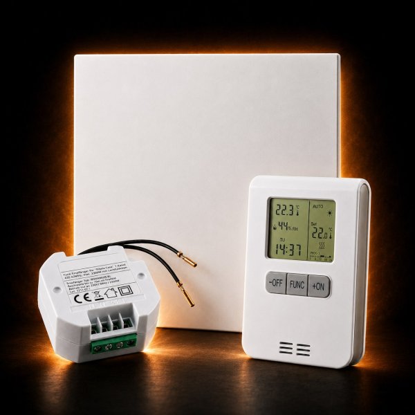 Infrarotheizung 320 W mit Thermostat ·...