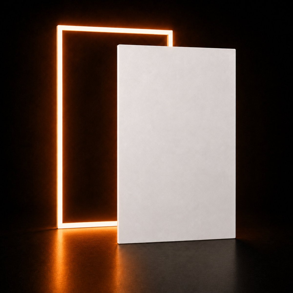 Infrarotheizung mit Licht 370 W · Paneel + LED-Rahmen · bis 4,5 m²