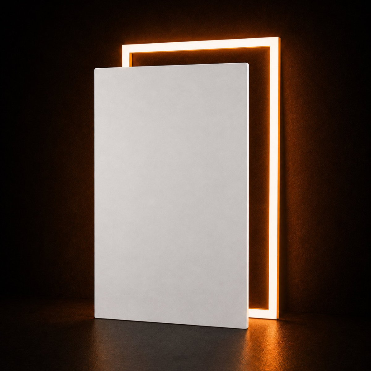 Infrarotheizung mit Licht 160 W · Paneel + LED-Rahmen · bis 2 m²