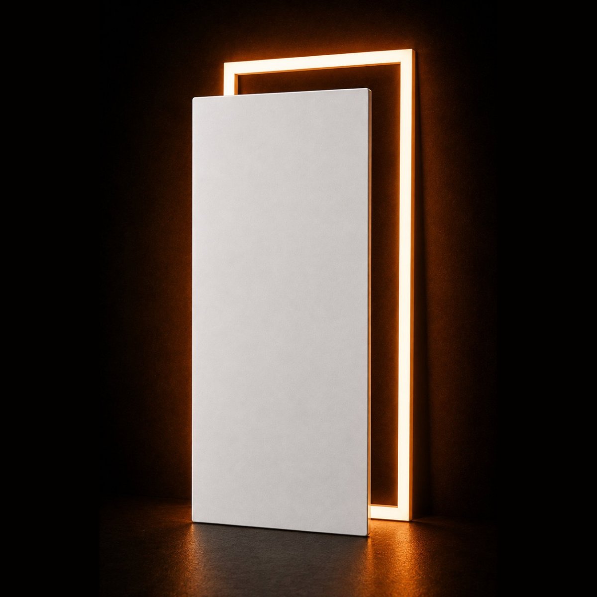 Infrarotheizung mit Licht 580 W · Paneel + LED-Rahmen · bis 7,5 m²